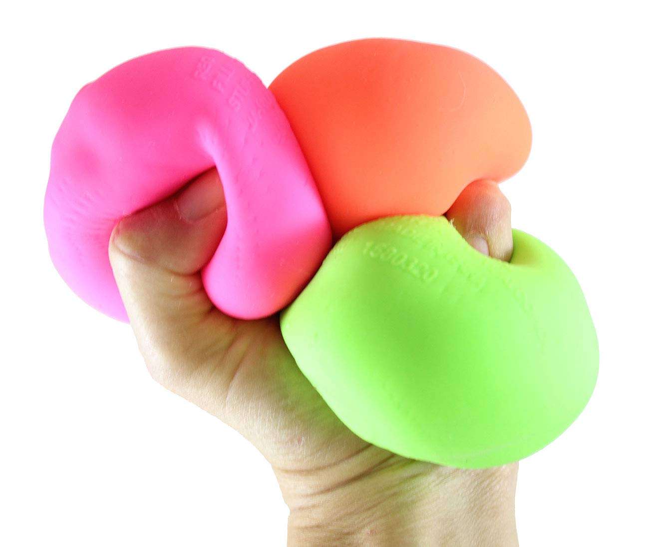 Set of 3 Sugar Balls - Galaxy/Glitter/Swirl - Syrup Molasses Thick Glue/Gel Stretch Ball - Ultra Squishy and Moldable Slow Rise Relaxing Sensory Fidget Stress Toy (Random Colors) 2