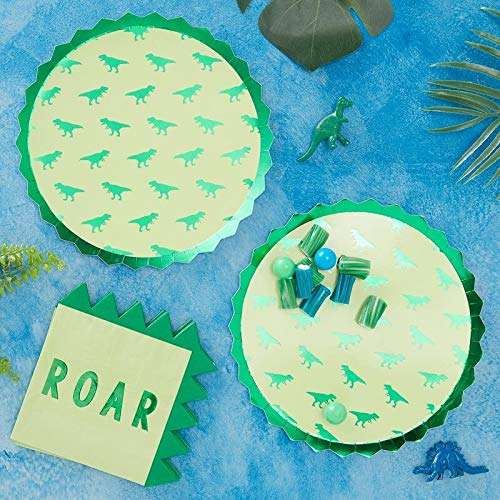 Dinosaur Birthday Party Napkins Paper Napkins Dinosaur Party Supplies Dinosaur Decorations Stegosaurus 6" x 6", Pack 32 3