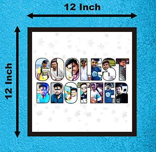 Express-O-Board Personalised Rakshabandhan Gift for Brother Photo Frame (12 In x 12 In) 2