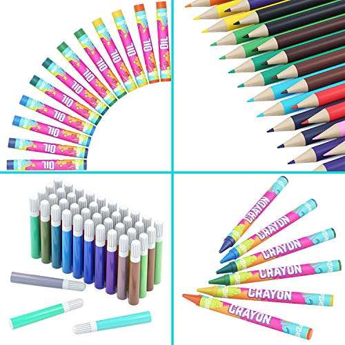 GirlZone Ultimate Art Set for Girls, 118-Piece Awesome Arts and Crafts Kit for Kids, Fun Girls Toys Age 7 Set & Kids Creative Set, Great Gift Idea 5