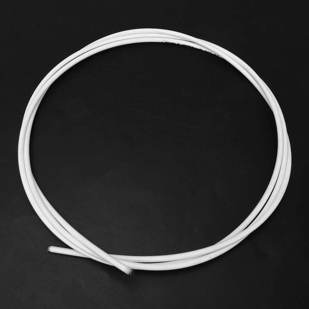 Keenso Bike Brake Cable, Bike Bicycle Road Mountain Bike Front Rear Inner Outer Wire Gear Brake Derailleur Cable Set Kit (White) 3