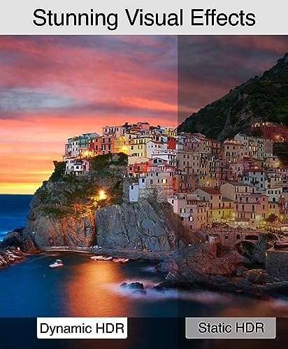 BlueRigger 8K HDMI 2.1 Cable (6FT, 8K 60Hz HDR, 4K 120Hz, High Speed 48Gbps with Ethernet, eARC, 3D, HDCP 2.3) - Compatible with PS5, Xbox, Roku, Apple TV, Switch, PC 6