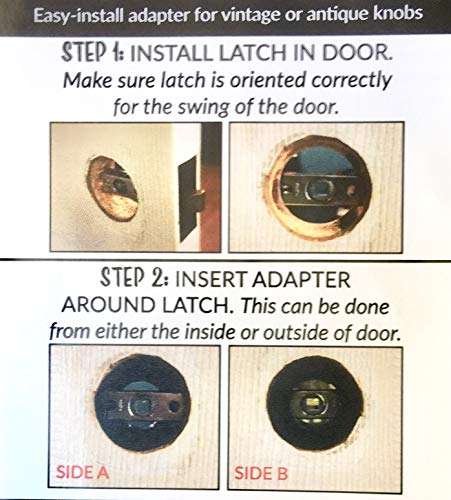 RoussoUSA 0919eORB Fluted Crystal Glass & Oil Rubbed Bronze Complete Passage Door Knob Sets for Modern Door includes Original Wood Adapters 5