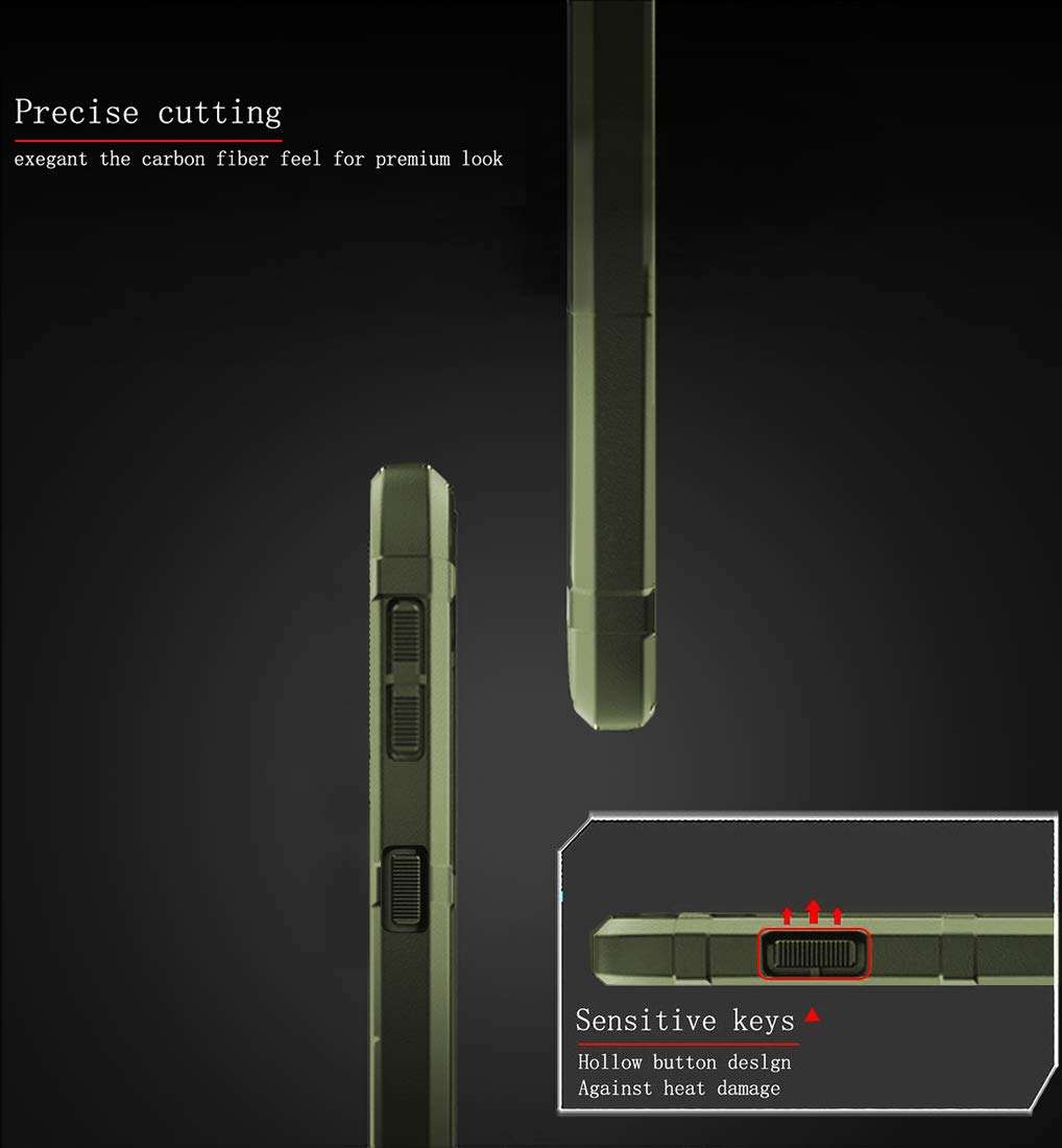 Sucnakp for Galaxy A21S Case Samsung A21S Case Heavy Duty Shock Absorption Phone Cases Impact Resistant Protective Cover for Samsung Galaxy A21S（New Army Green） 4