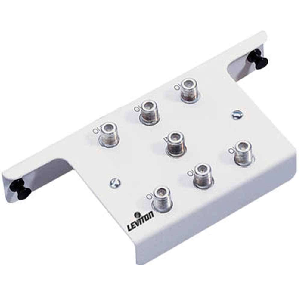 Leviton 1x6 2GHz Passive Video Splitter, 47690-6C2, White 2