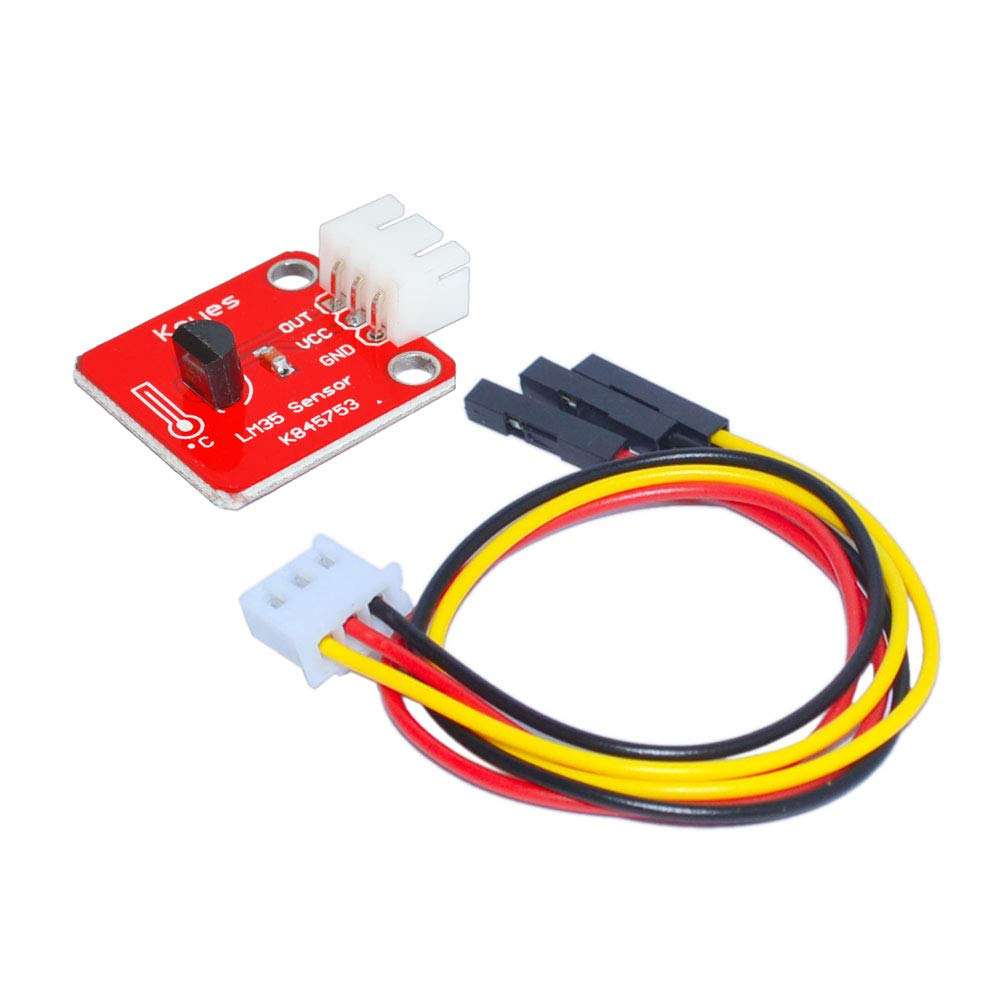 2 Pcs LM35 Linear Temperature Sensor Module 0~100℃ for Arduino Raspberry pi Micro:bit detect Ambient air Temperature 2