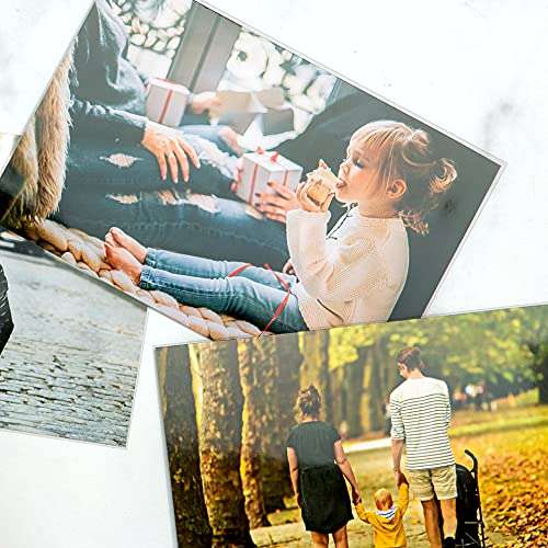 Jot & Mark 4x6 Photo Sleeves (200 Count) - Crystal Clear Archival Plastic Sleeves with Self Adhesive Resealable Flap - Picture Protector 6