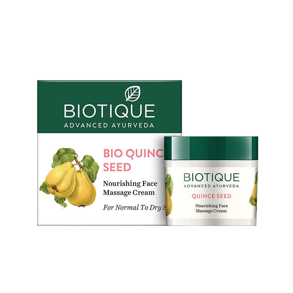 Biotique Quince Seed Nourishing Face Massage Cream 50 gm /1.69 Oz I Normal To Dry Skin 1