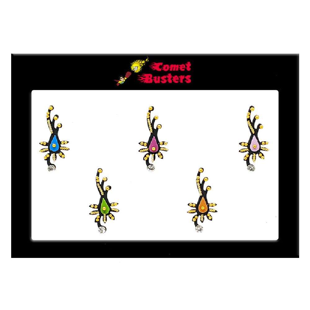 Comet Busters Beautiful Multicolor Designer Bindi (BIN1559) 4