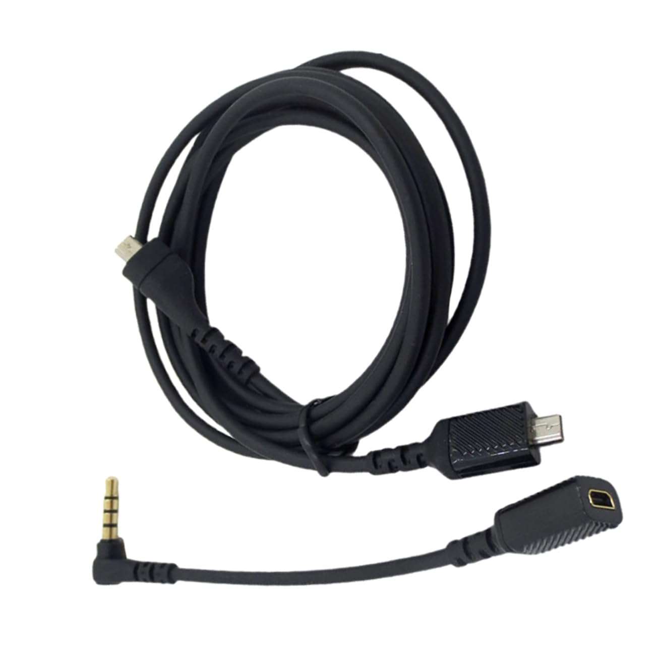 KONTONTY 1 Set Audio Conversion Cable USB Headphones Sound Connection Cable USB Headphone Adapter Headphone Sound Cable Headset Audio Cable Adapter Head Phones USB Sound Adapter PVC Black 1