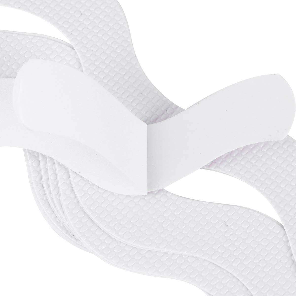 TOPBATHY Bathtub Non Slip Stickers Anti Slip Shower Strips Treads Safety Tubs Mat for Stairs Steps Ladders Kitchen Toilet Adhesive 12pcs Wavy Shape 4