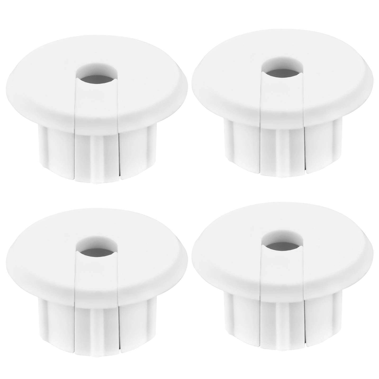 Create idea 4PCS 1-Inch Wall Hole Feed-Through Cable Bushing Plastic for Starlink Ethernet Cable Grommet Furniture Wire Holes Network Cable Fixed Carder (White) 1
