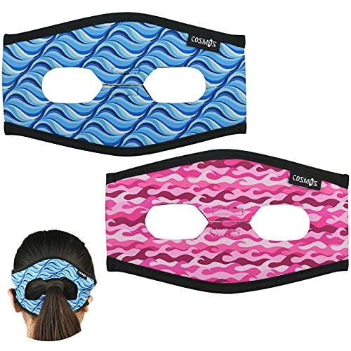 Cosmos 2 Pcs Diving Mask Strap Cover, Neoprene Swim Mask Slap Strap Cover Hair Protector for Dive and Snorkel Mask 1