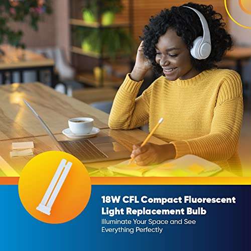 Technical Precision 18W CFL Bulb Replacement for FPL18EX-N Light Bulb Osram 133531 GY10q-3 4 Pin Base - 5000K Daylight Compact Fluorescent Light Bulbs - 1120 Lumens - 84 CRI - 1 Pack 4