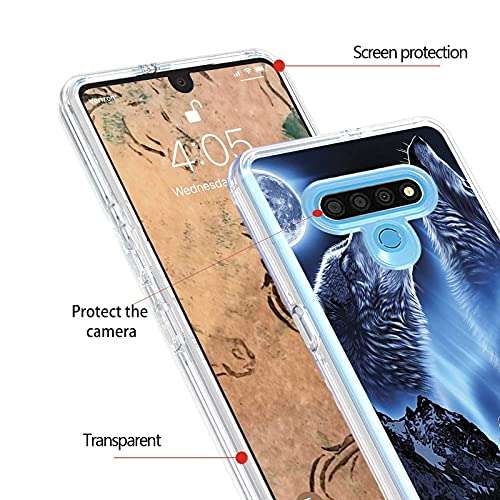 ANGIEHAIE Case for LG Stylo 6 Phone Cases - LG K71 Stylus/LM-Q730 Heavy Duty Slim Clear Case for LG Stylo 6 Dual Layer Shockproof Cell Phone Cover 5