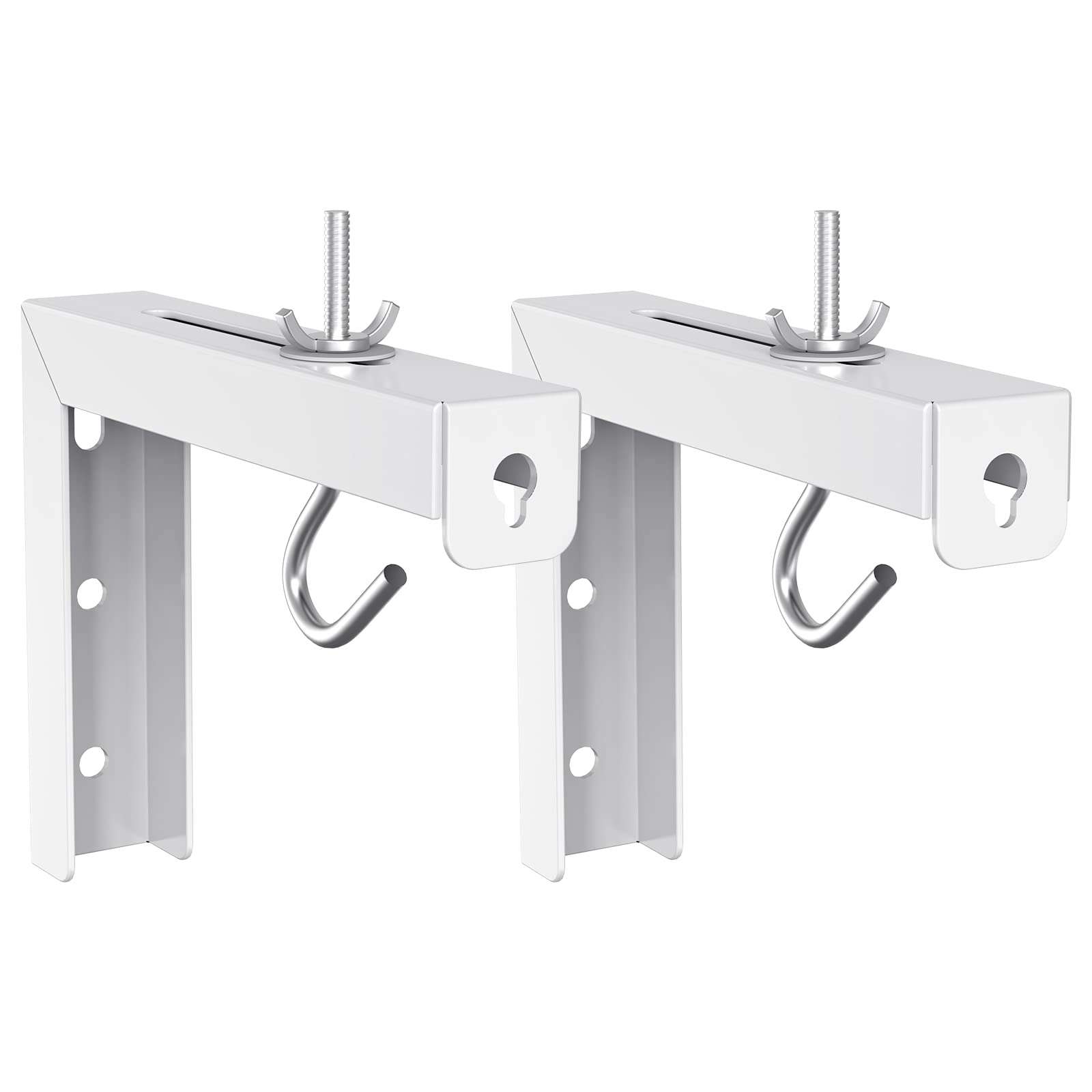 WALI Universal Projector Screen Ceiling Mount and Floating Entertainment Center Shelves(2-Shelf-W) 3