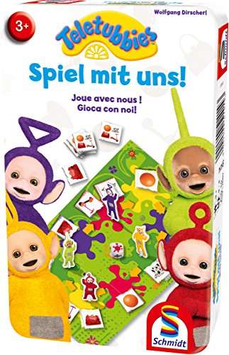 Schmidt Spiele 51414 Teletubbies, Play with Us in Metal Tin