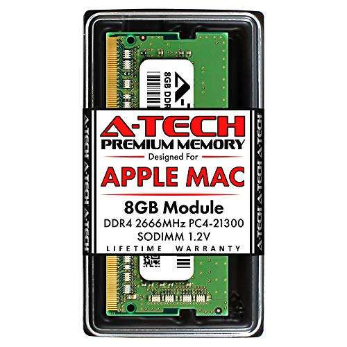 A-Tech 8GB RAM for Apple iMac & Mac Mini (2018, 2019 & 2020) | DDR4 2666 MHz SODIMM PC4-21300 / PC4-21333 260-Pin SO-DIMM Memory Upgrade 1