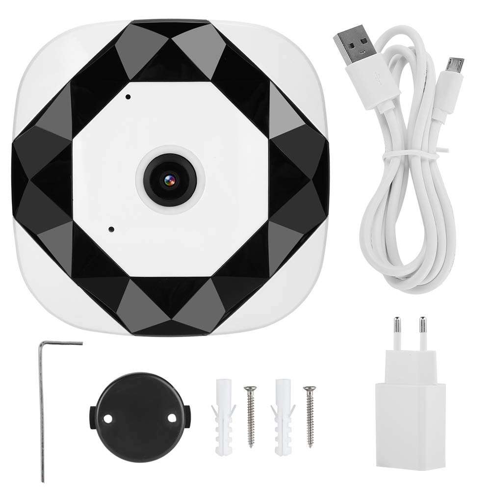 Panoramic camera, WiFi camera, 360 ° HD motion detection patio for the home office(European standard 100-240V) 4
