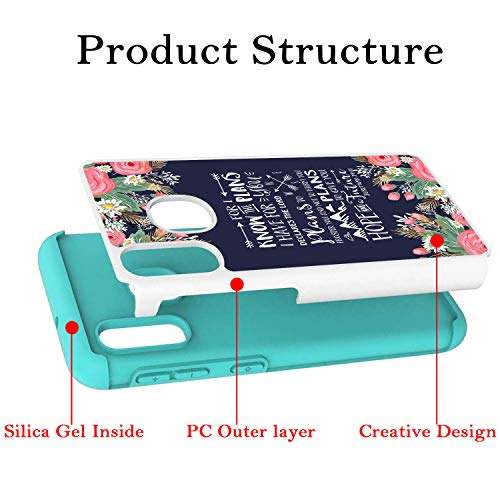 Galaxy A10E Case,Galaxy A20E Case,AMOOK 2-in-1 Double Layer Hard PC Cover Soft TPU Heavy Duty Bumper Shock Proof for Samsung Galaxy A10E/A20E,Bible Verse Jeremiah 29:11 3