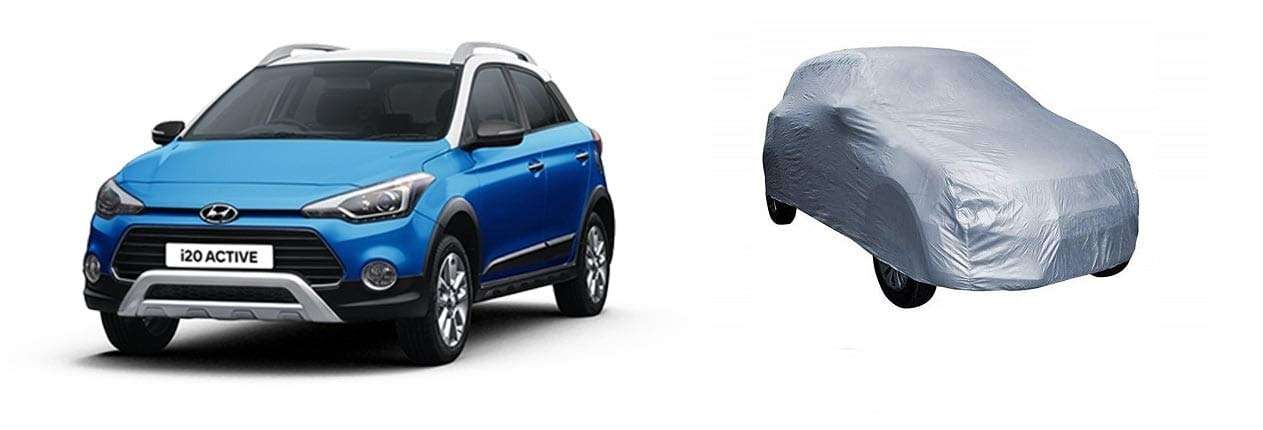 NAVAM Brand - Car Body Cover Water Resistant for Hyundai i20 Active sx (Silver-Color) 1