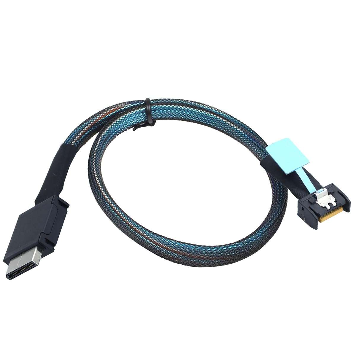AoQhir Gen5 PCIe MCIO Slimline SFF 8654 4i to Oculink SFF 8611 4i Server Cable – 24Gbps High Speed Data Harness, 85 Ohm Impedance (1M) 5