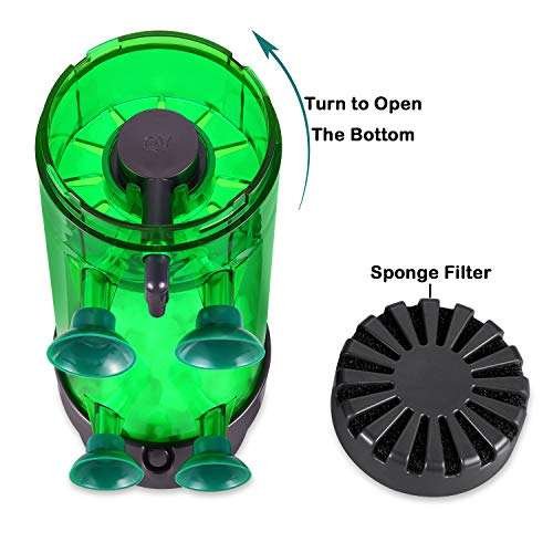 QANVEE Fluidized Moving Bed Filter Bubble Bio Media Reactor for Aquarium Fish Tank with Air Stone and Sponge Filter (LH-600) 4