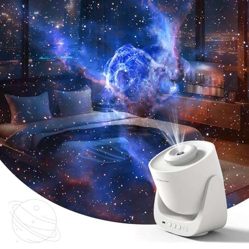 Orzorz Slide Discs Star Projector Galaxy Light Home Planetarium Projector (Work Star Projector) (California Nebula) 1