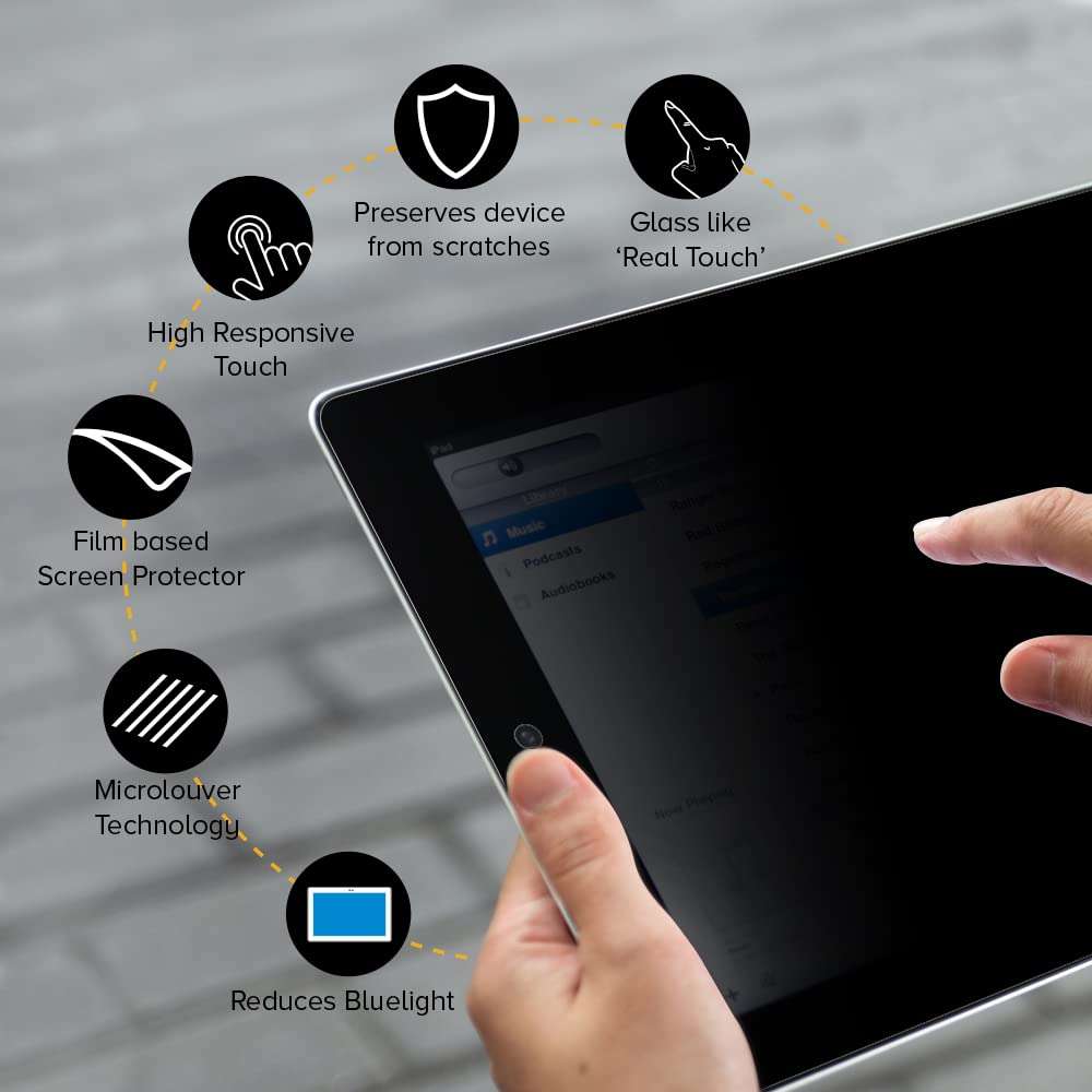 celicious Privacy 2-Way Anti-Spy Filter Screen Protector Film Compatible with Samsung Galaxy Tab A 8.4 (2020) 5