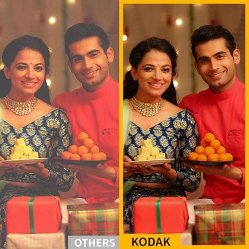 KODAK Mini 3 Retro 4PASS Portable Photo Printer (3x3 inches) + 68 Sheets Bundle, Black 6