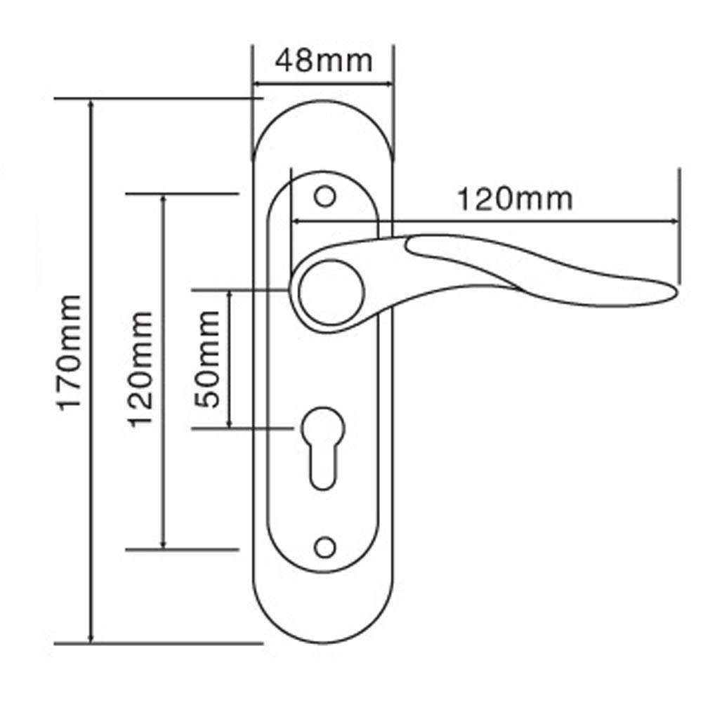 QASIN Door Lock Indoor Home Bedroom Door Simple Door Handle Aluminum Alloy Titanium Black Gold Single Bolt Lock Engineering Supporting 5