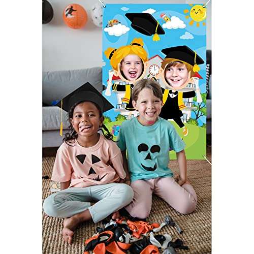 Kavoc Kindergarten Graduation Photo Prop, Extra Large Congrats Photo Booth Props Frame, Fabric, Class of 2024 Preschool Graduation Party Supplies 5