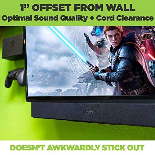 HIDEit Mounts Wall Mount for Sonos Beam - Steel Soundbar Mount, Under TV 4