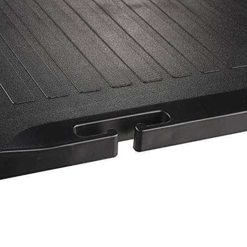 Circuit City PS2TD 2 Shelf Wheeled Rolling Printer Cart Machine Stand with Built-in Storage and Cable Management - Holds Up to 75 Pounds (Black) 3