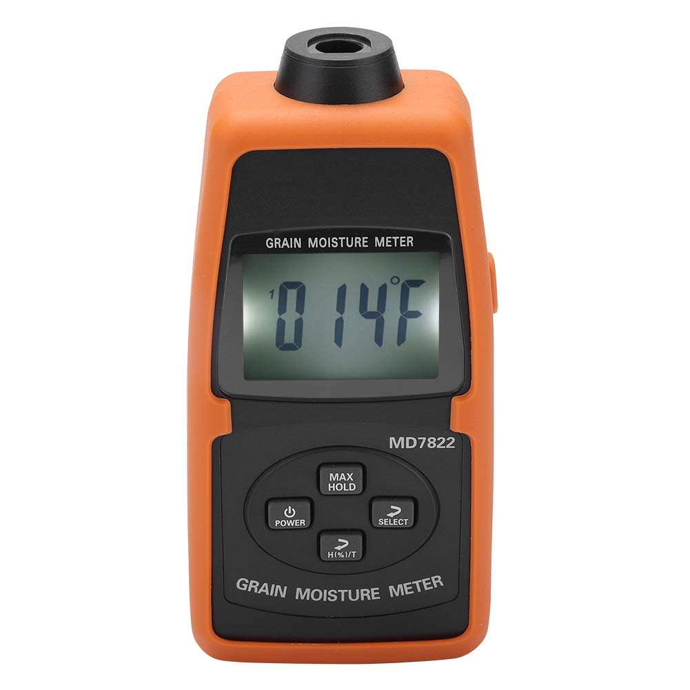 Moisture Meter Tester, MD7822 Digital LCD Screen Grain Moisture Meter Tester Measuring Tool for Wheat Corn Basal Thermometer LCD Grain Tester 5