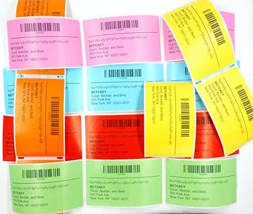 BETCKEY - Continuous Length Labels Replacement for Brother DK-2205 (2.4 in x 100 ft), Compatible with Brother QL Label Printers [1 Rolls/Continuous Labels, Pink] 5