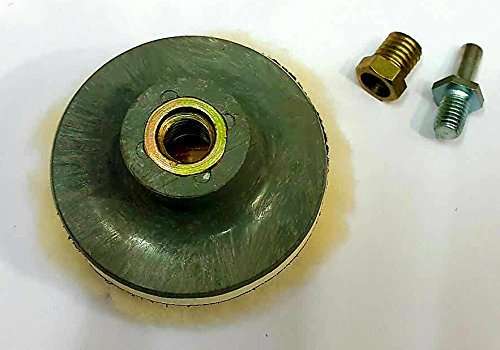 TOOLS CENTRE M14 3" Hook & Loop Backup PAD & Wool PAD for CAR Polisher and Drill Machine