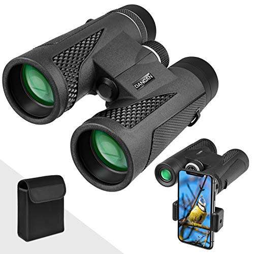 Binoculars for Adults and Kids with Smartphone Tripod, Large Eyepiece Compact Binoculars 12 X 42 with BAK 4 Roof Prism and FMC Lens, Hunting Binoculars for Bird Watching, Travel, Concerts, Sports. 1