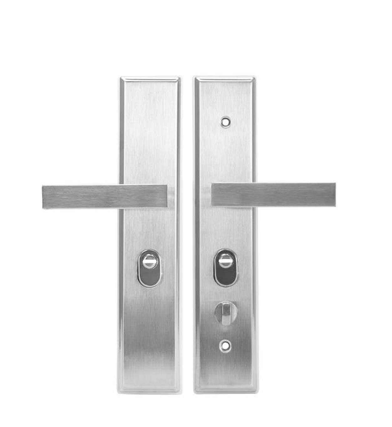 ZTBXQ Memorable Gifts Door Handle with Lock for Bathroom Stainless Steel Anti-Theft Door Handle Multifunction Universal Lock antirust Corrosion Resistance Strong Hardness 3