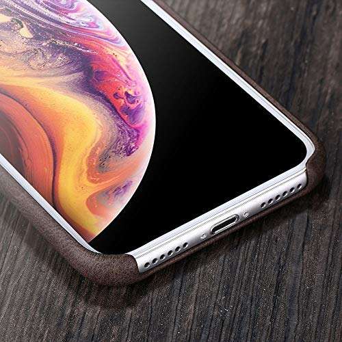 X-level iPhone Xs MAX Case Premium PU Leather [Vintage Series] Slim Fit Ultra Light Soft Touch Protective Mobile Cell Phone Back Cover Case for iPhone Xs MAX(2018) 4