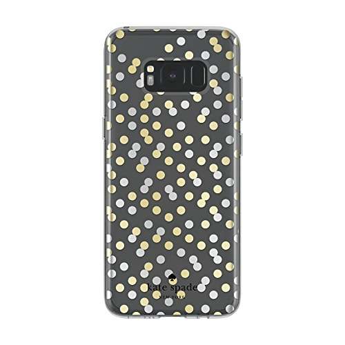 kate spade new york Liquid Glitter Case for Samsung Galaxy S8 - Glitter is My Favorite Color/Chunky Gold Glitter/Clear 1