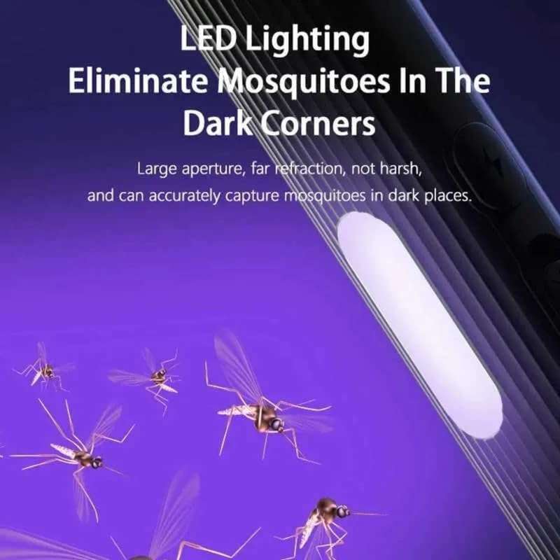 Green River Foldable Swivel Mosquito Racket | 2-in-1 Electric Mosquito Bat with UV Light Lamp | USB Rechargeable Fly Swatter Bug Zapper | Hangable Insect Killer with Long Lasting Battery (Dark Grey) 6