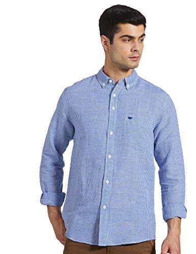 Red Tape Men's Solid Regular fit Casual Shirt (RSF8914A_Royal Blue_S