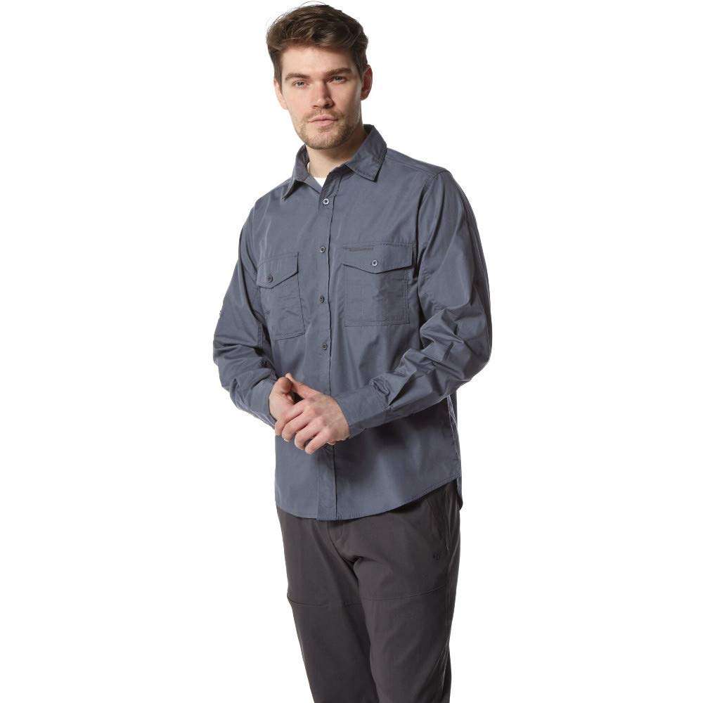 Craghoppers CMS338 Polyester Kiwi Long Sleeve Shirt, Small (Ombre Blue) 1