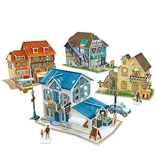CubicFun 3D French Puzzles for Cityscapes Architectural Building Model Kits, 161 Pieces, W3187h 1