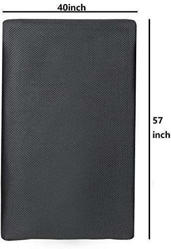 KISSTAKER Speaker Fabric Cloth Cover - 57x40inch Stereo Audio Grill Mesh for Speaker Repair-Black-Recover Your Speaker in Minutes 2