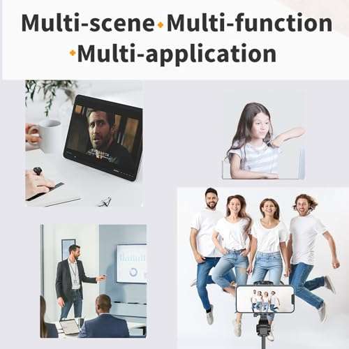 Bluetooth Ring Mouse, Wireless Handheld Remote Control Finger Mouse, Portable Mini Wearable Rechargeable for Phone/Tablets/iOS/Android/Harmony OS (Black) 4