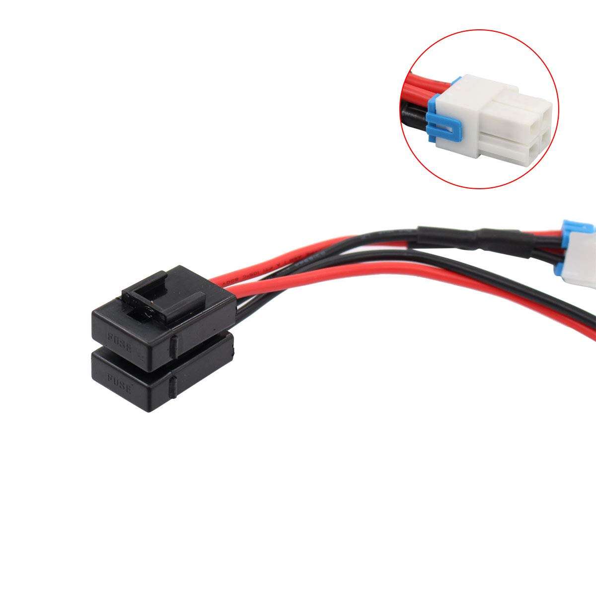 XtremeAmazing 4Pin 12AWG 12V 3A DC Power Supply Cable Cord Adapter for Icom IC-7000 IC-7100 IC-7610 IC-7300 Yaesu FT-450D FT-891 FT-991 Kenwood TS-480SAT TS-590SG TS-890s 3