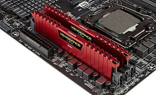 Corsair Vengeance LPX 16GB (2x8GB) DDR4 DRAM 2133MHz (PC4-17000) C13 Memory Kit - Red 4