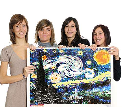 Huge Mosaic Puzzle Poster Kits | Group Project | No Mess Paint by Sticker | Stay at Home Activity | Classroom | One Sticker at a Time! | Large Starry Night | Learning Fun | 40” X 36” Giant Poster 4